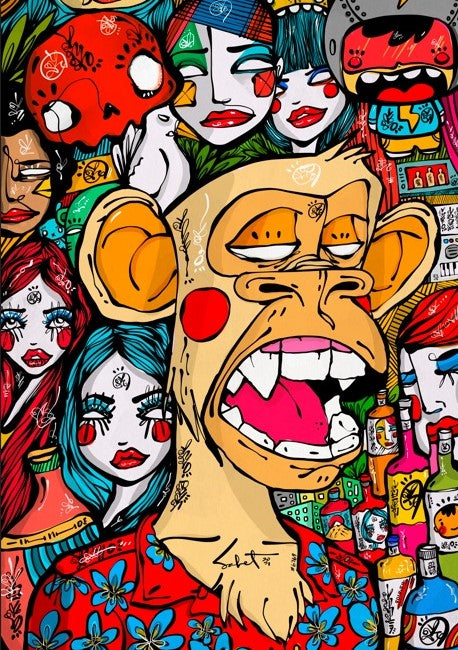 Ape Energy 2021 Sabet x Bayc Canvas Print