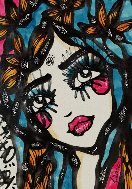 Blue Hearts 2021 Sabet Canvas Print