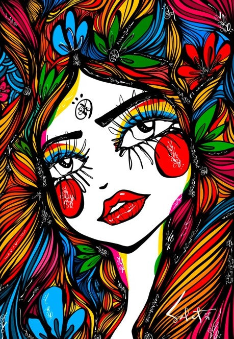 Heart Energy 2021 Sabet Canvas Print