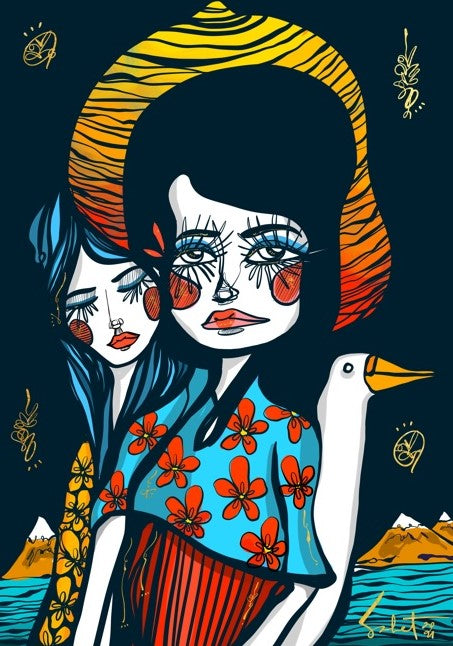 Lovescript Sunset in Kyoto 2021 Sabet Canvas Print