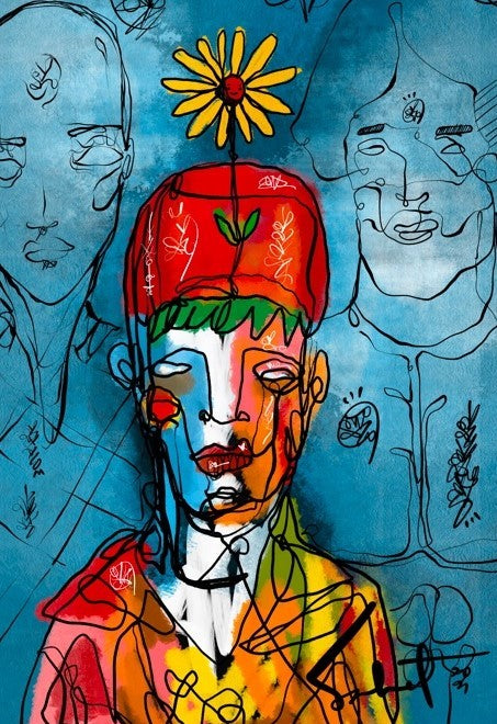 Van Gogh Dreaming 2021 Sabet Canvas Print