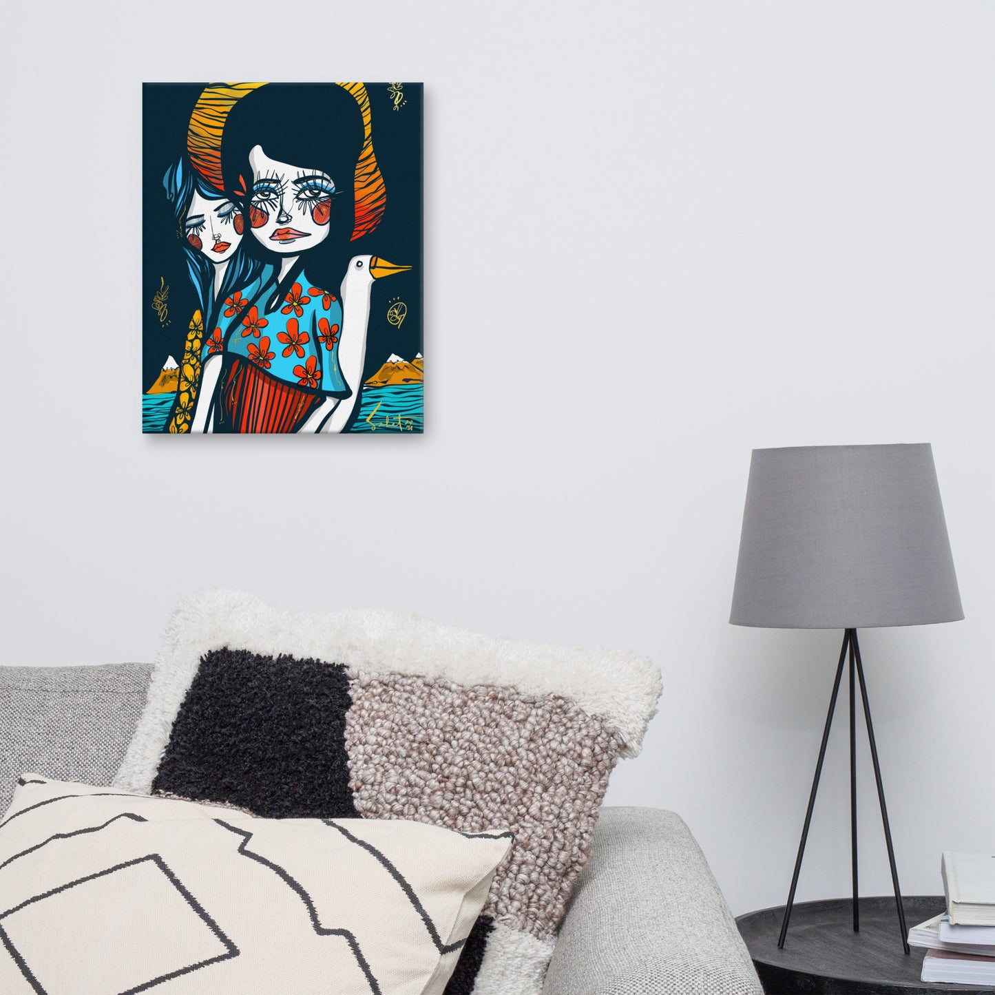 Lovescript Sunset in Kyoto 2021 Sabet Canvas Print