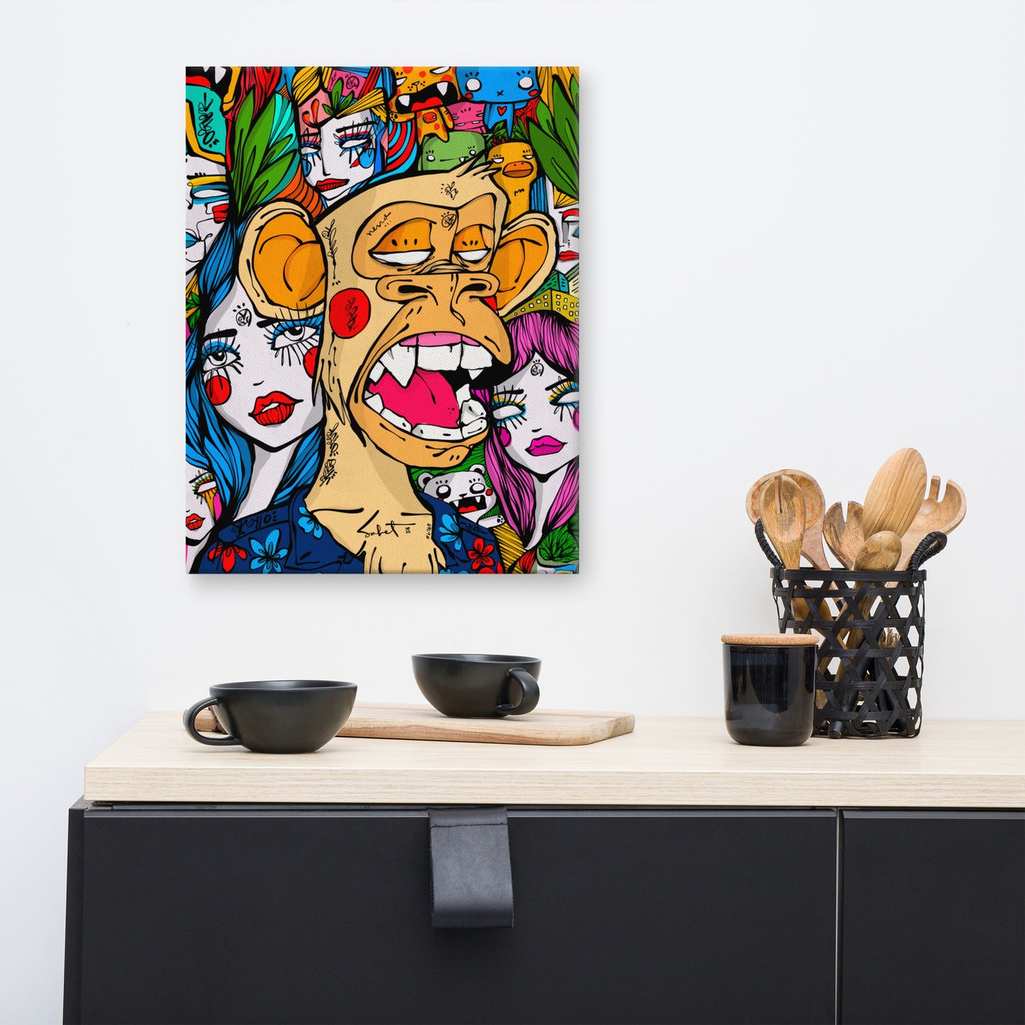Ape Vibration 2021 Sabet x Bayc Canvas Print