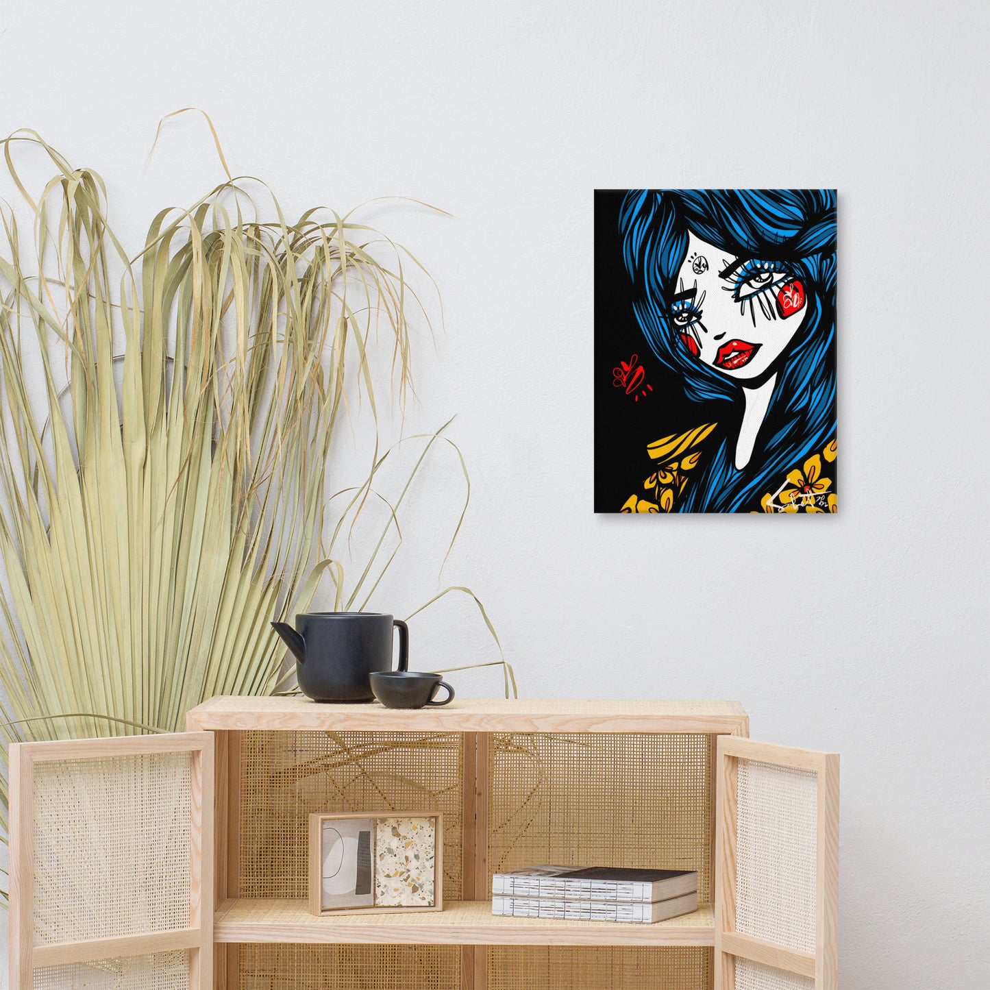 Blue Beem 2022 Sabet Canvas Print