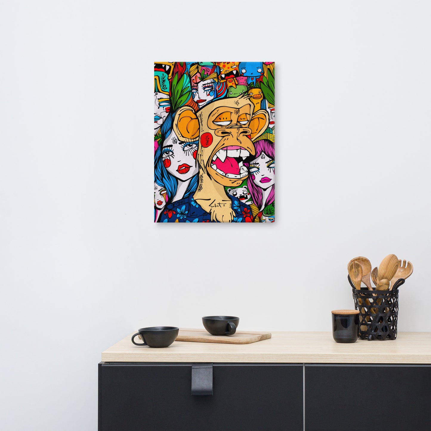 Ape Vibration 2021 Sabet x Bayc Canvas Print