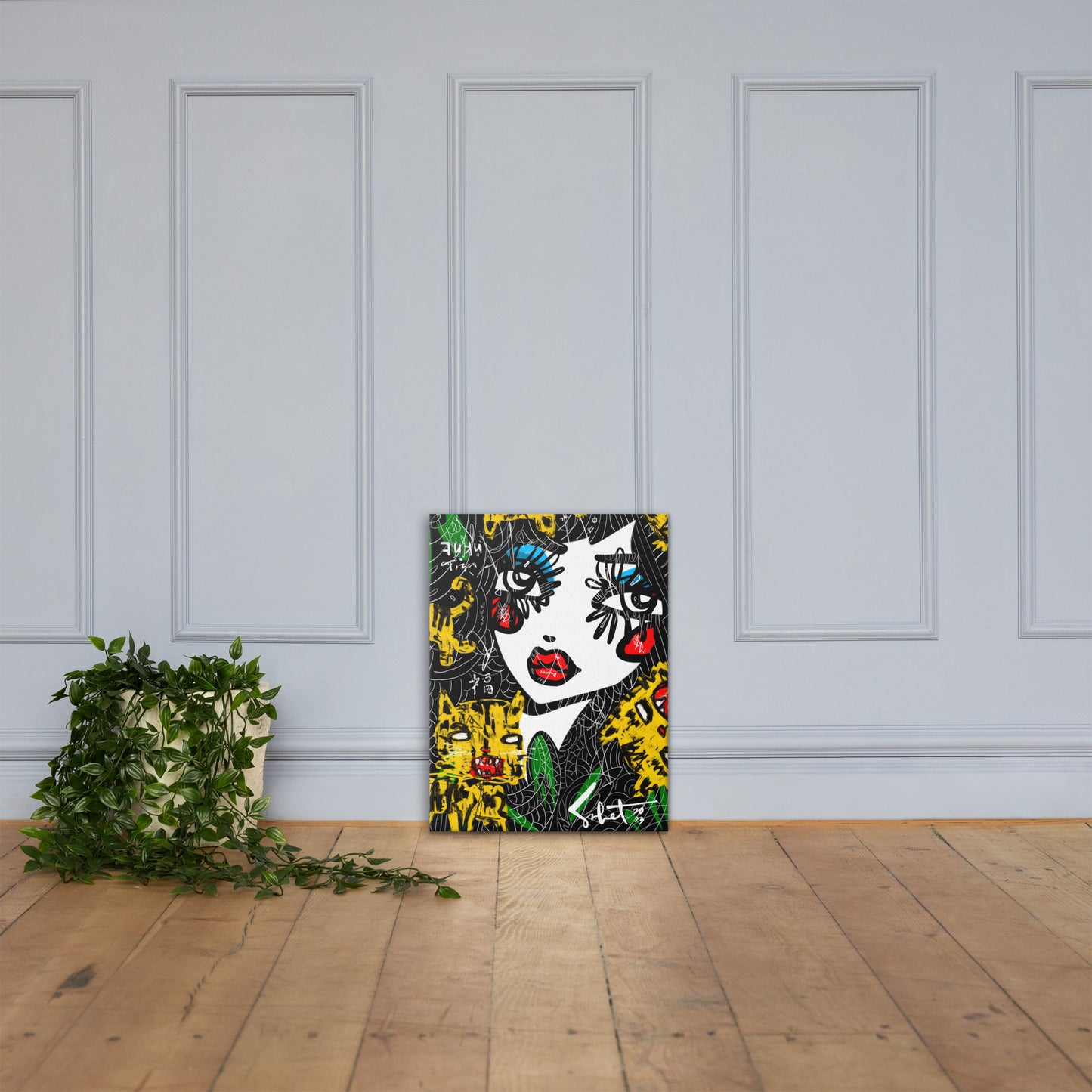 Fuku Tiger 2023 Sabet Canvas Print