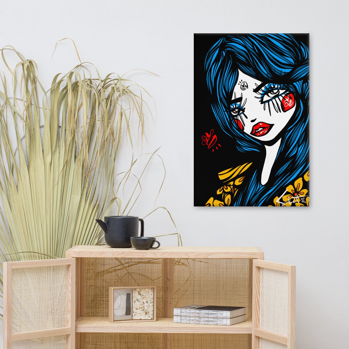 Blue Beem 2022 Sabet Canvas Print