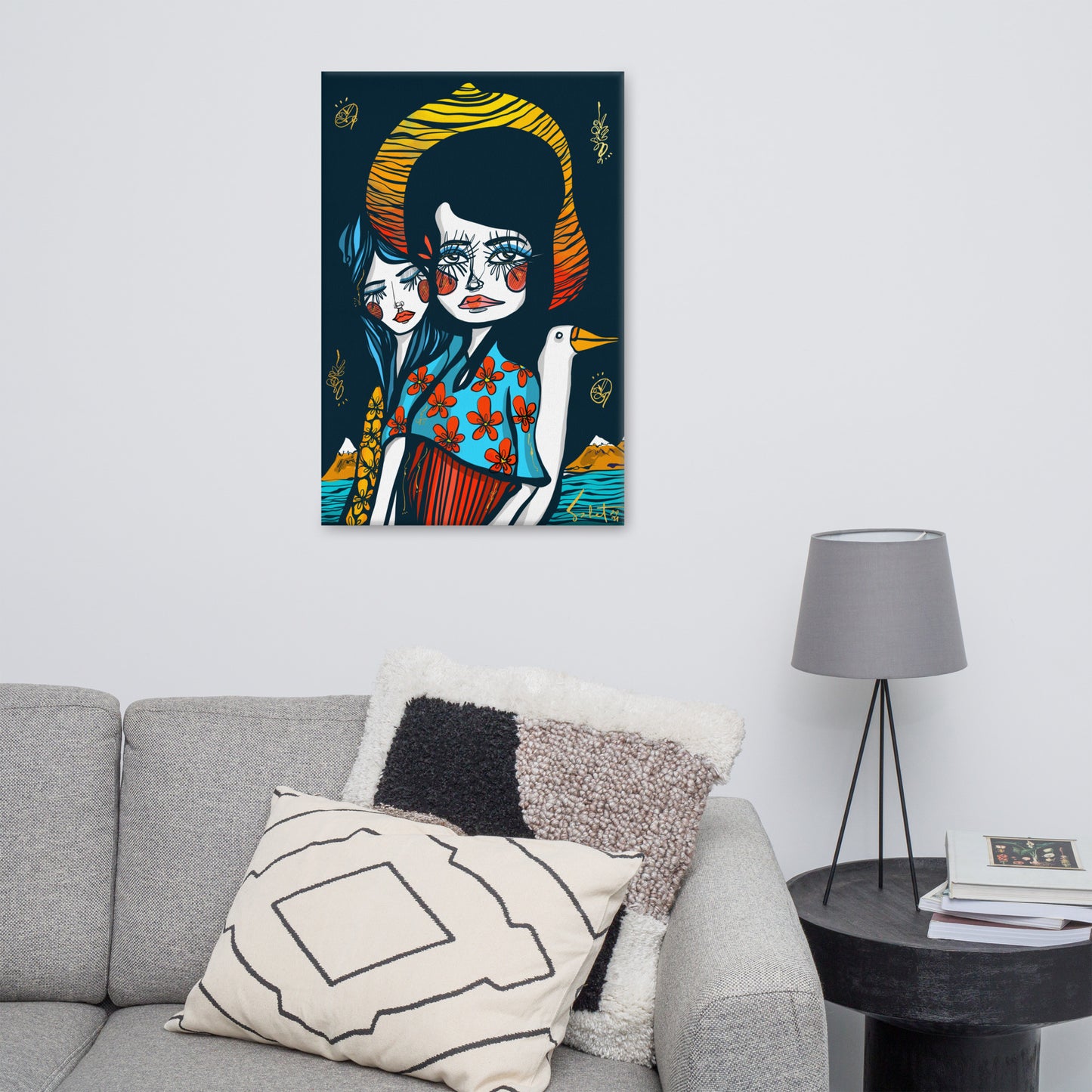 Lovescript Sunset in Kyoto 2021 Sabet Canvas Print