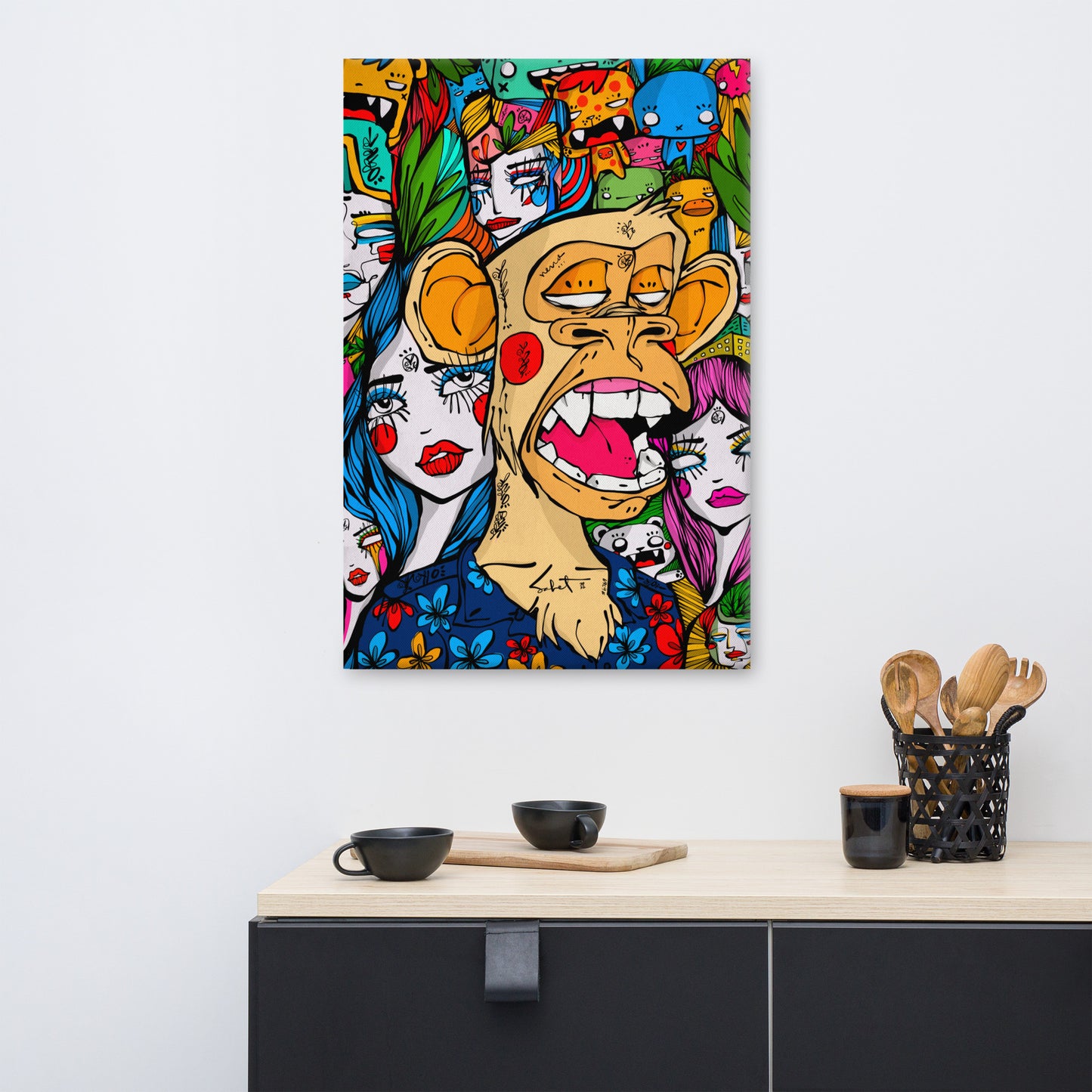 Ape Vibration 2021 Sabet x Bayc Canvas Print