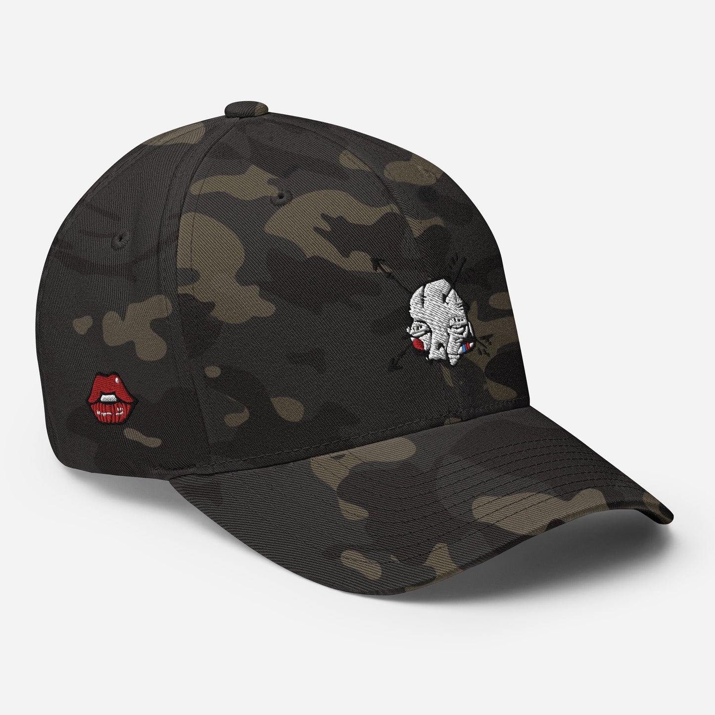 Sabet Skull Flex-Fit Structured Twill Cap
