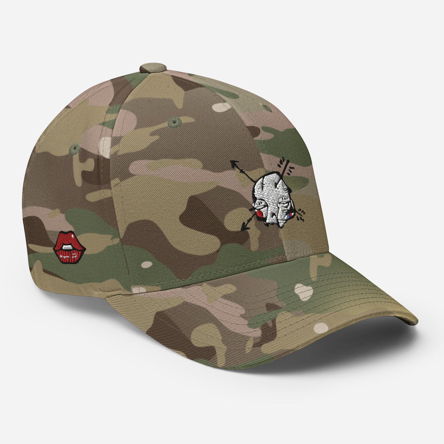 Sabet Skull Flex-Fit Structured Twill Cap