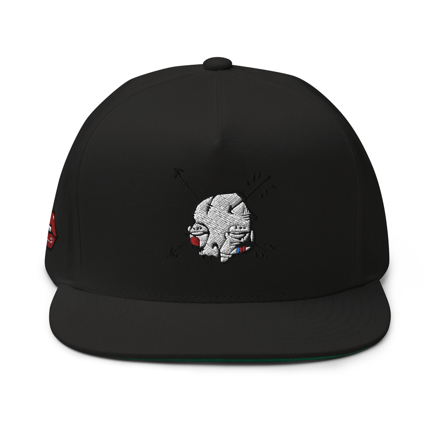 Sabet Skull 5-Panel Flat Bill Snap-Back Cap
