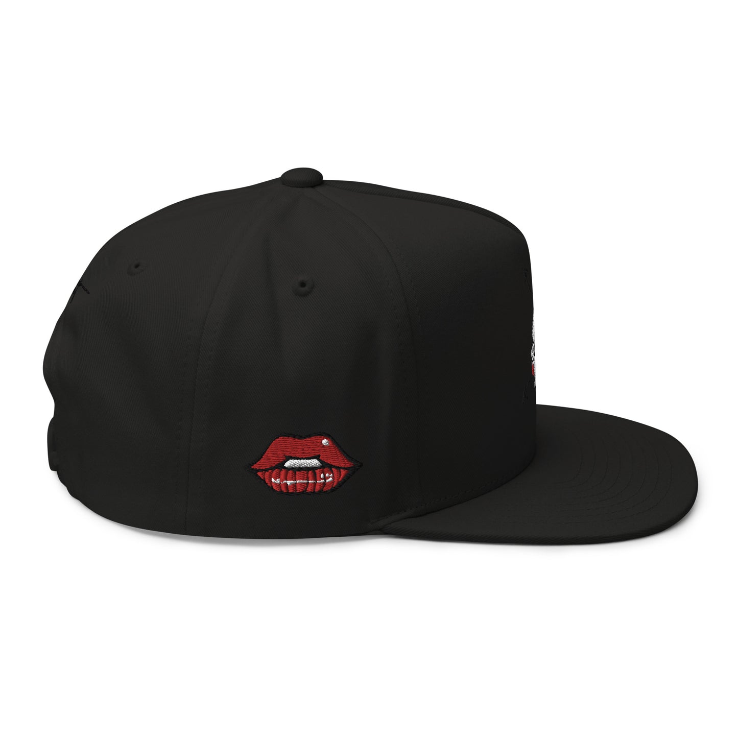 Sabet Skull 5-Panel Flat Bill Snap-Back Cap