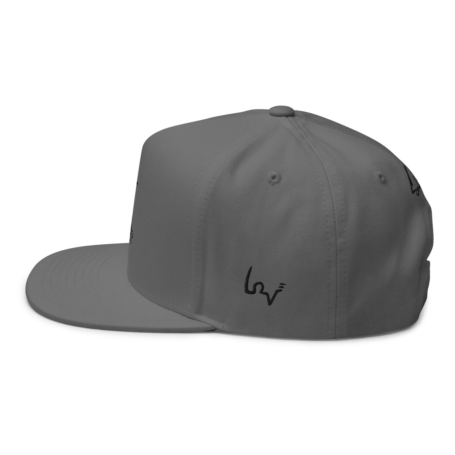 Sabet Skull 5-Panel Flat Bill Snap-Back Cap