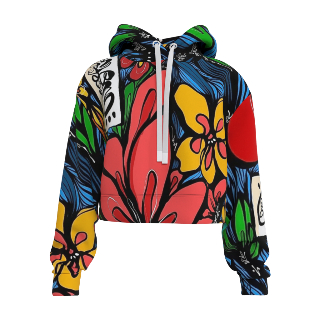 Flora Love Crop Hoodie – ©Sabet