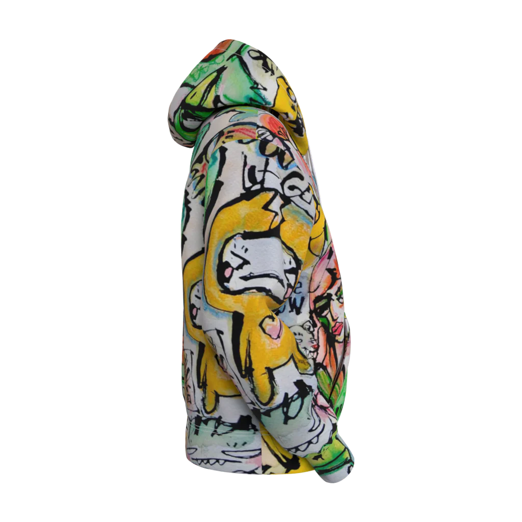 To The Moon by Sabet Premium Cotton Unisex Hoodie