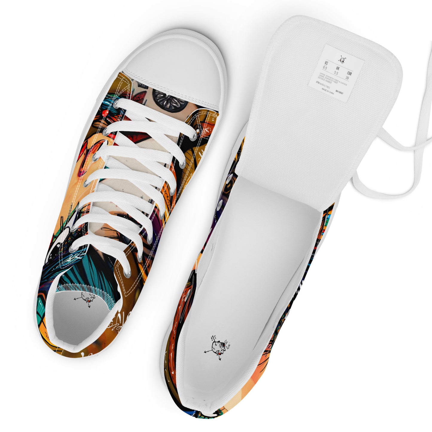 Stardust by Sabet Women’s high top canvas shoes