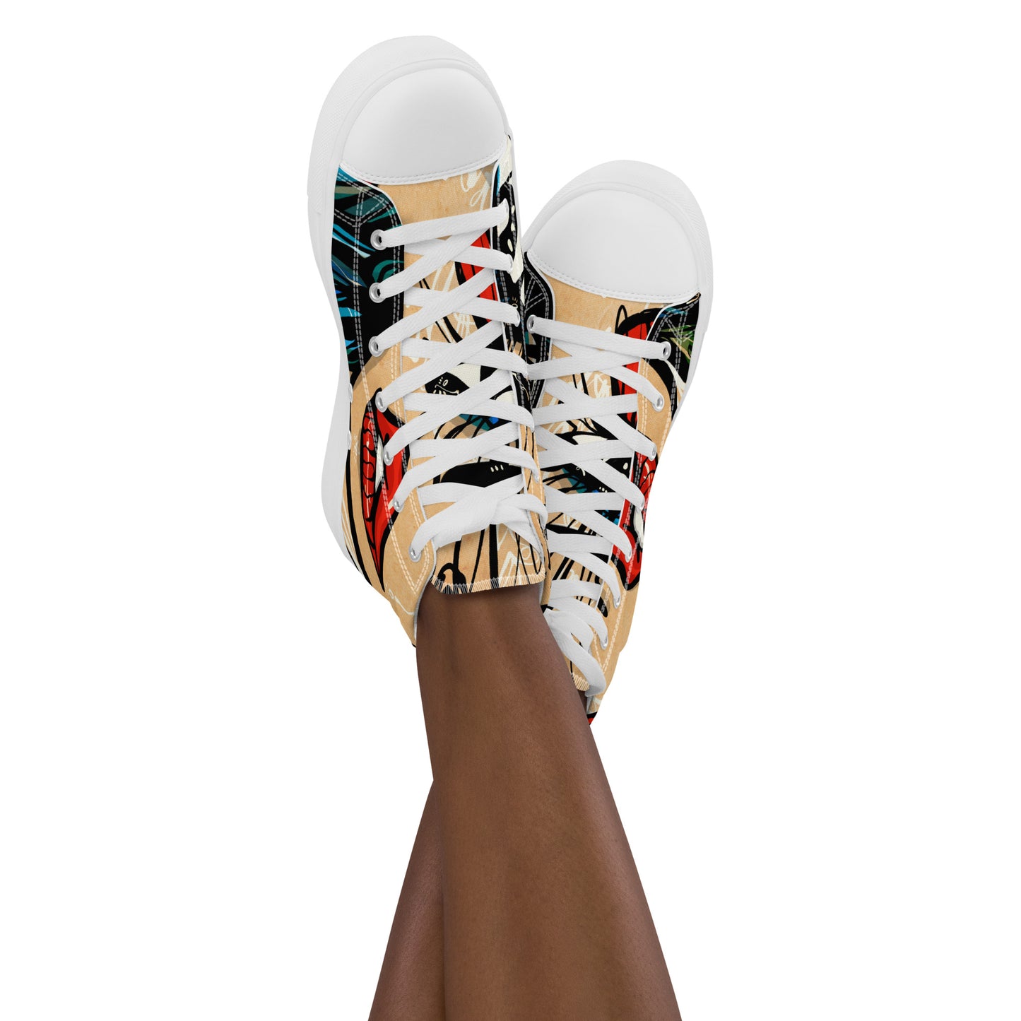 Tantric Soul by Sabet Women’s high top canvas shoes