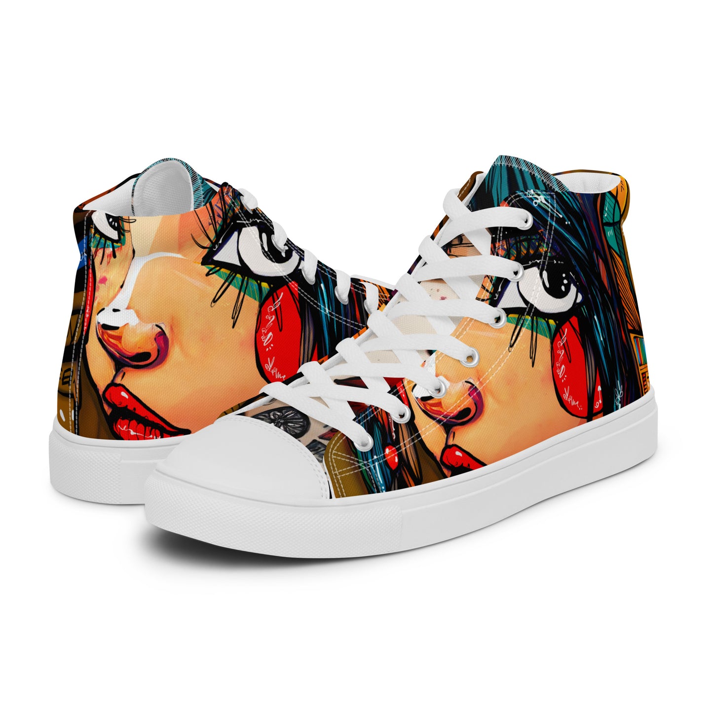 Stardust by Sabet Women’s high top canvas shoes