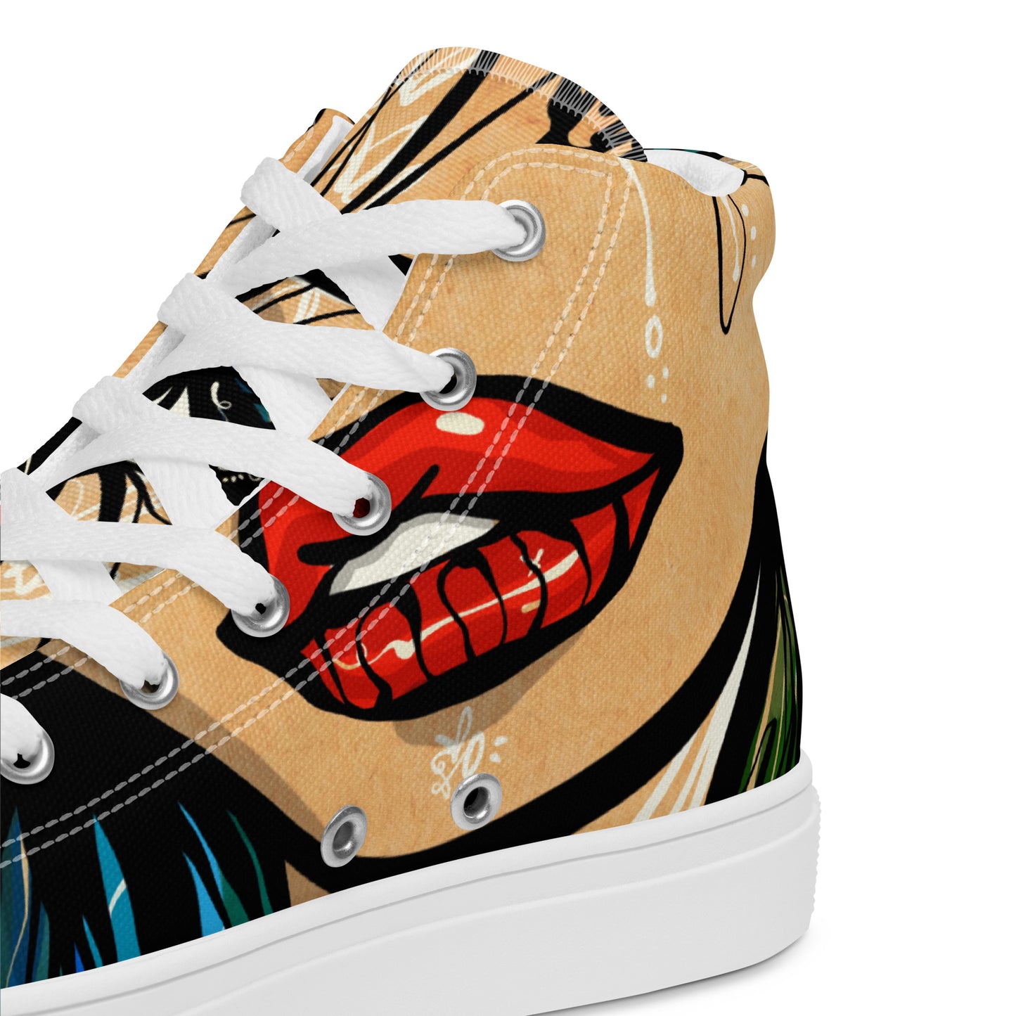 Tantric Soul by Sabet Women’s high top canvas shoes