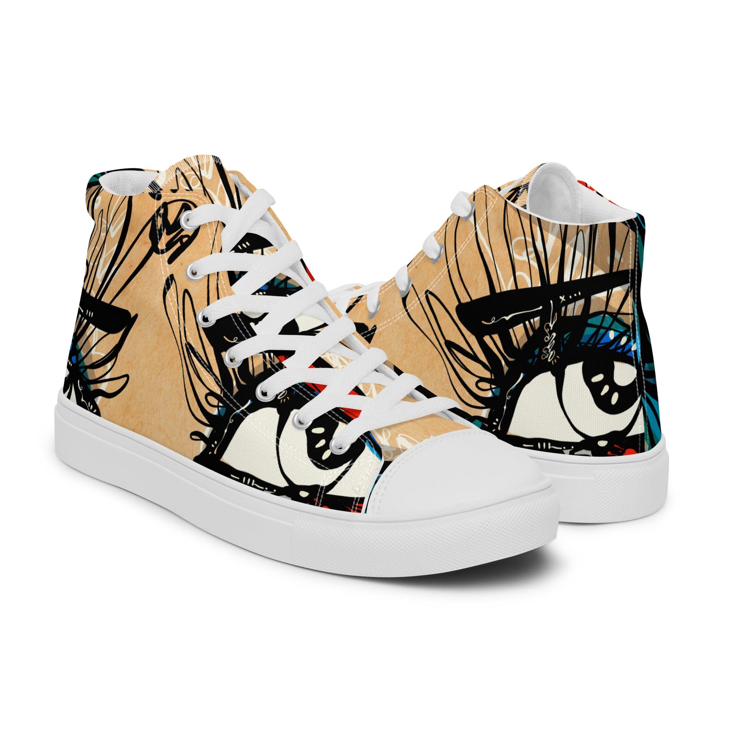 Tantric Soul by Sabet Women’s high top canvas shoes