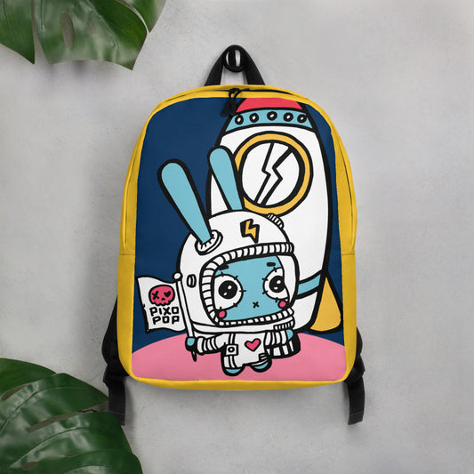 Pixopop Astro-Bunny Minimalist Backpack