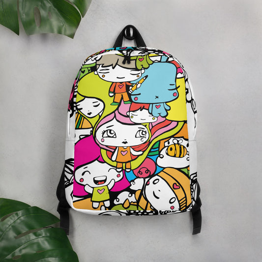 Pixopop Lovestack "zoom zoom" Minimalist Backpack