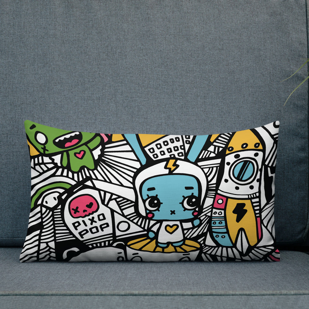Pixopop Lovestack Stitch Premium Pillow