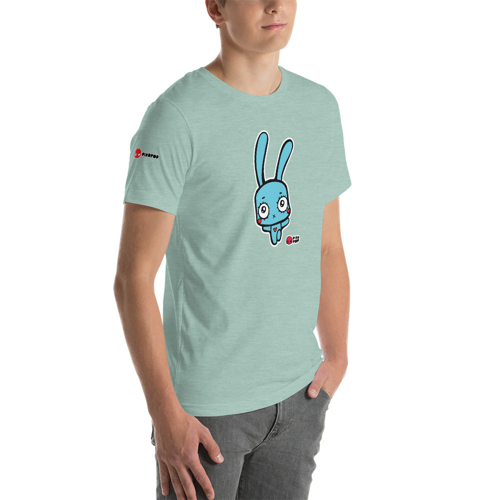 Pixopop Bunny Hop Short-Sleeve Unisex T-Shirt