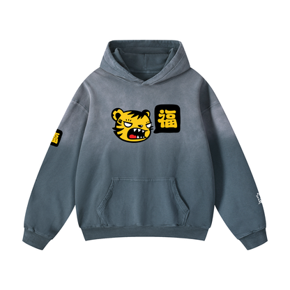 Fūkū 福 Tiger Oversized Hoodie