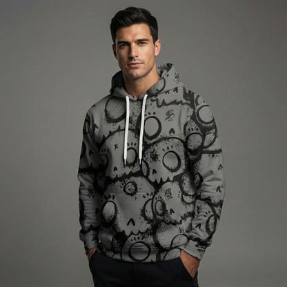 Limited Edition Skully Hush Dark Mode by Sabet Premium Cotton Unisex Hoodie