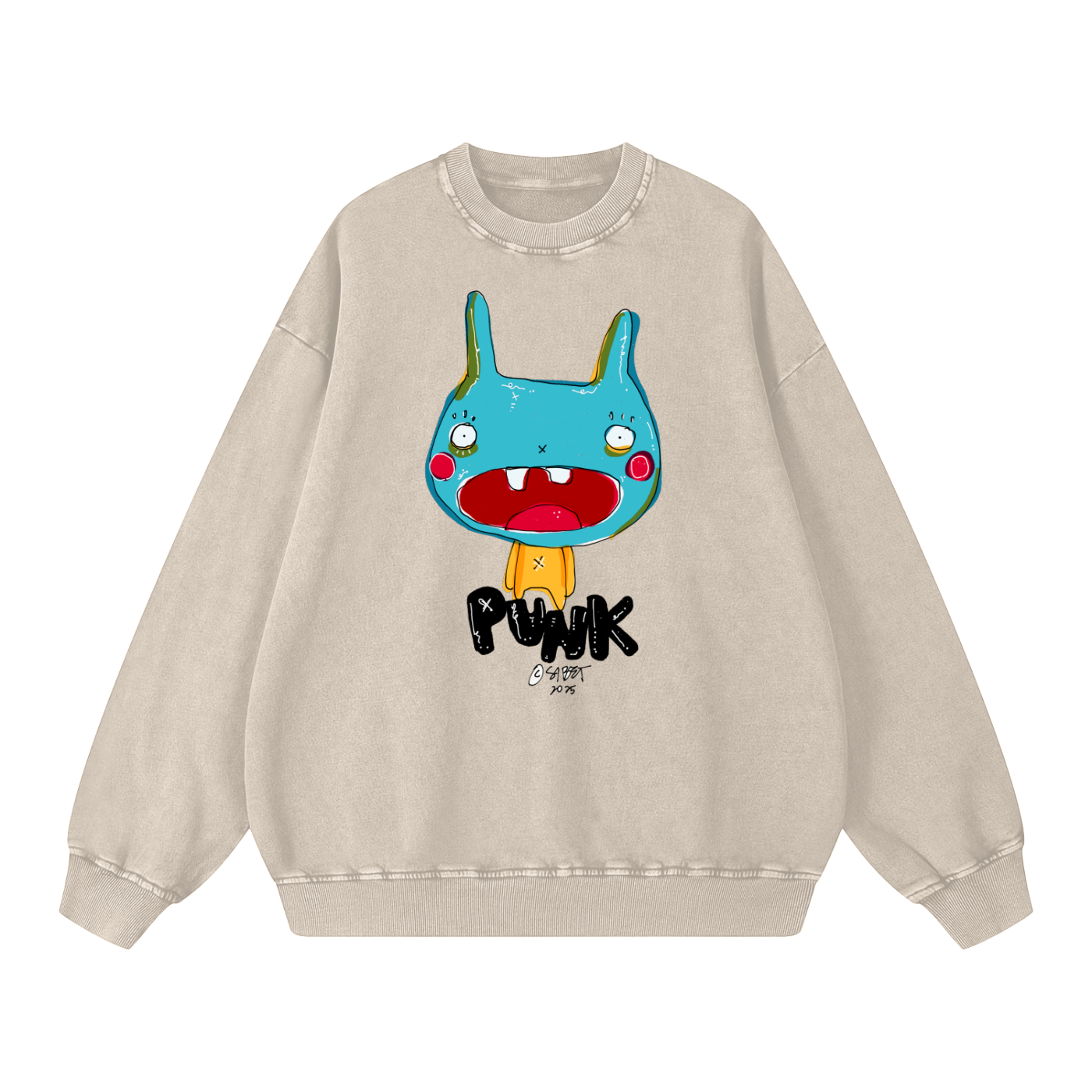 Punk Bunny Oversized Sweatshirt