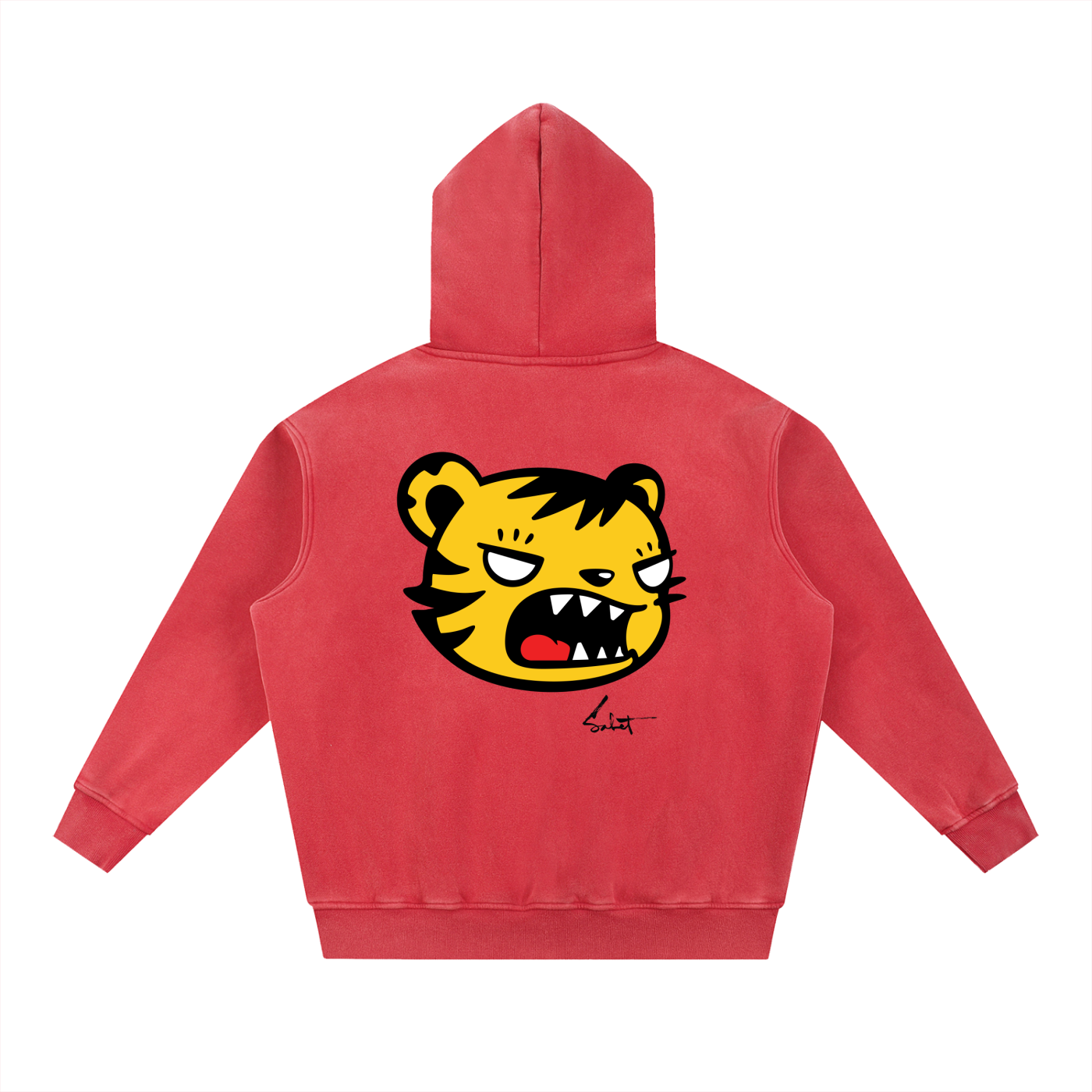 Fūkū 福 Tiger Oversized Vintage Hoodie