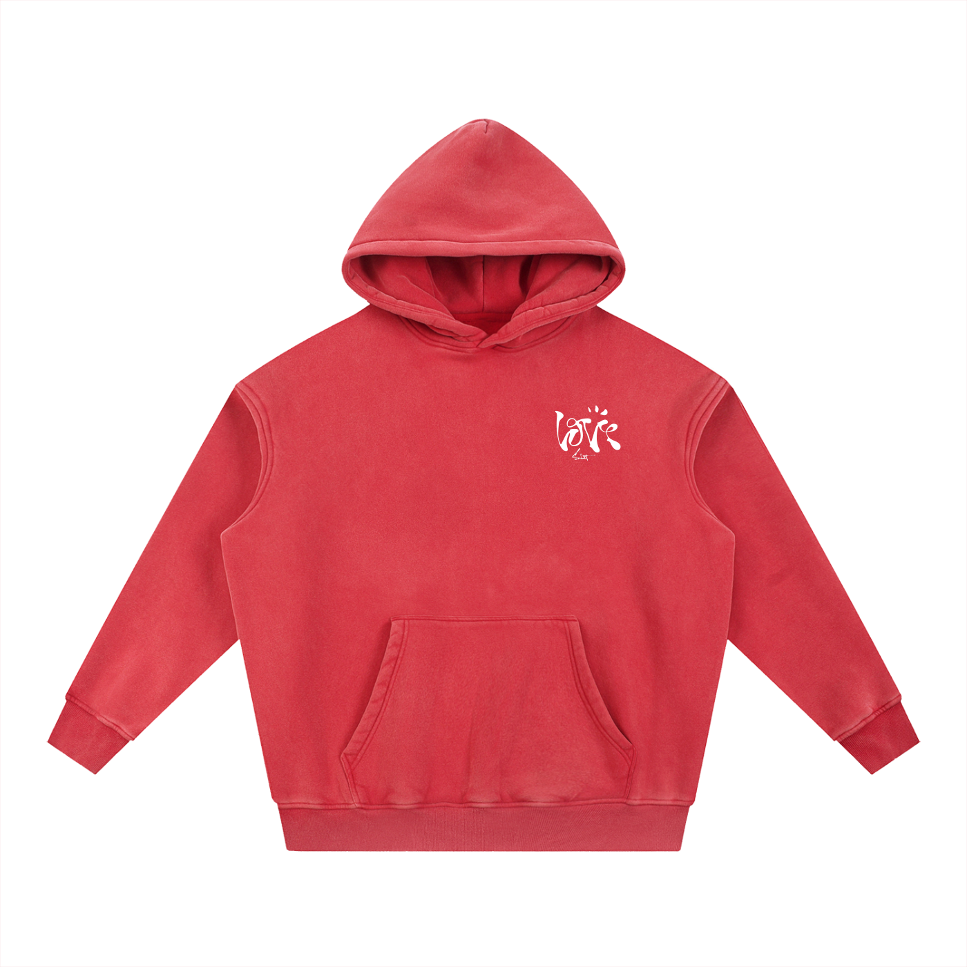 LOVE Sabet Vintage Fleece Oversized Hoodie
