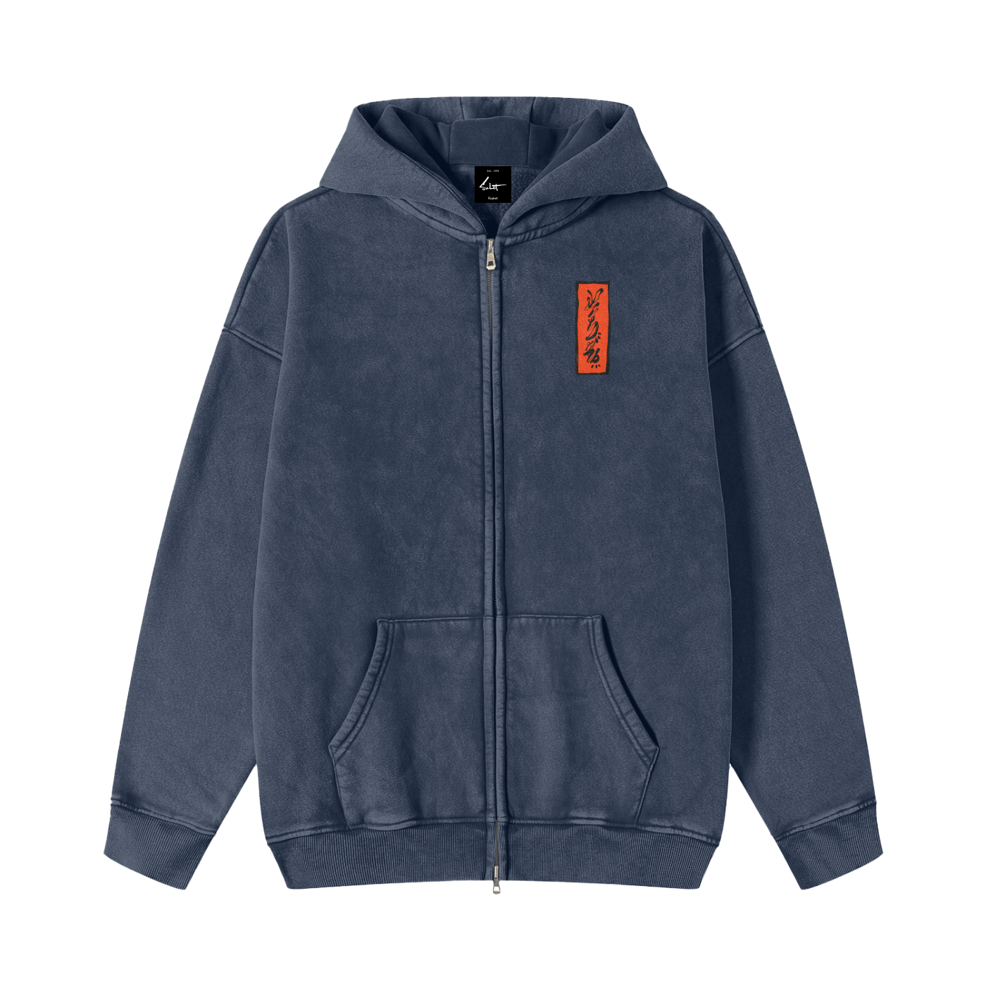 Even Dose Vintage Zip Fleece Hoodie