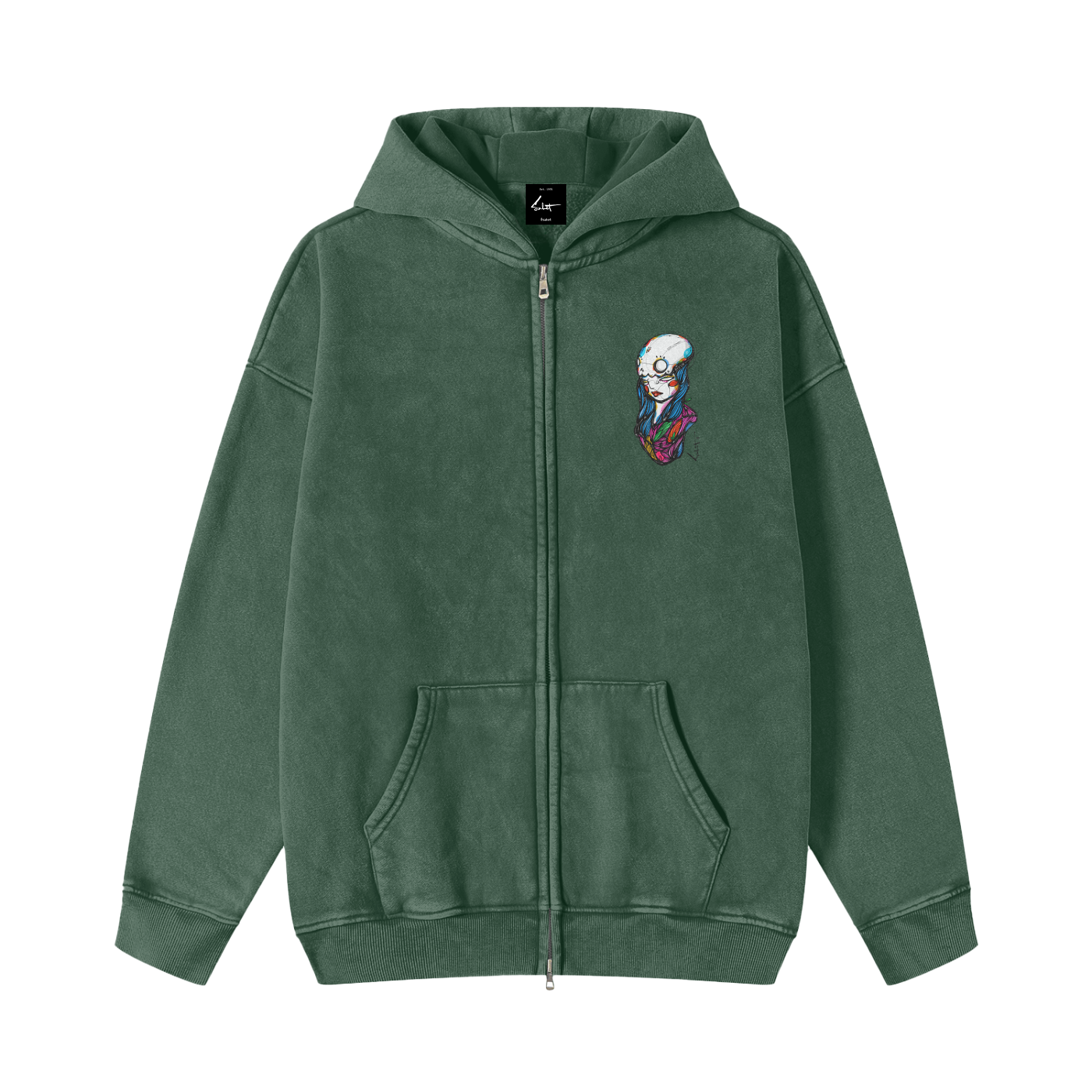 Ghost Zip Hoodie