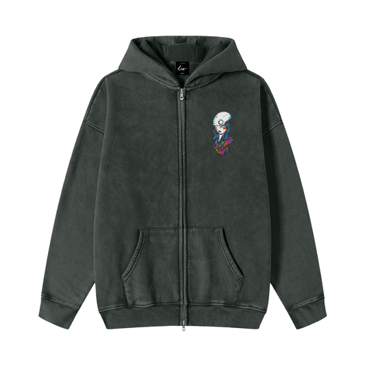 Streams Vintage Zipper Fleece Hoodie