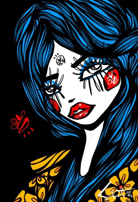 Blue Beem 2022 Sabet Canvas Print