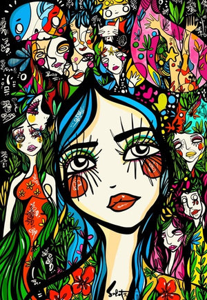 Tokyo Girl 2020 Sabet Canvas Print