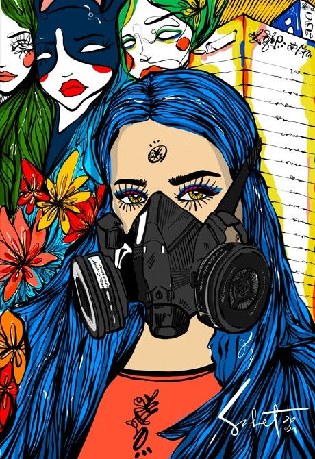 Beautiful Toxin III 2021 Sabet Canvas Print