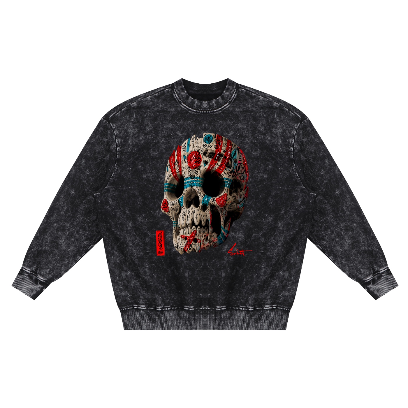 Hologram Frayed Sweatshirt