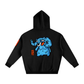 Fanta Blue Oversized Fleece Hoodie