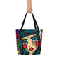 Super Star Tokyo by Sabet Large Tote Bag