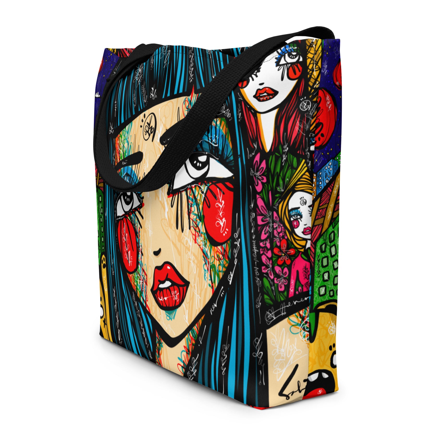 Super Star Tokyo by Sabet Large Tote Bag