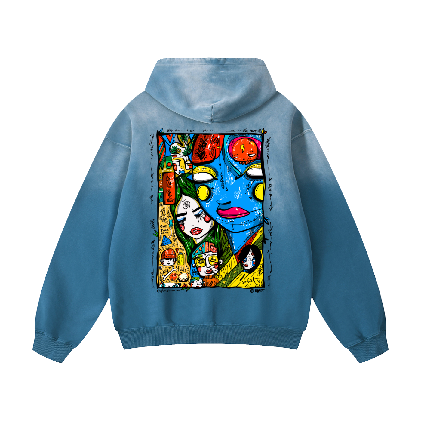 Brighter Vision Sunfade Oversized Hoodie