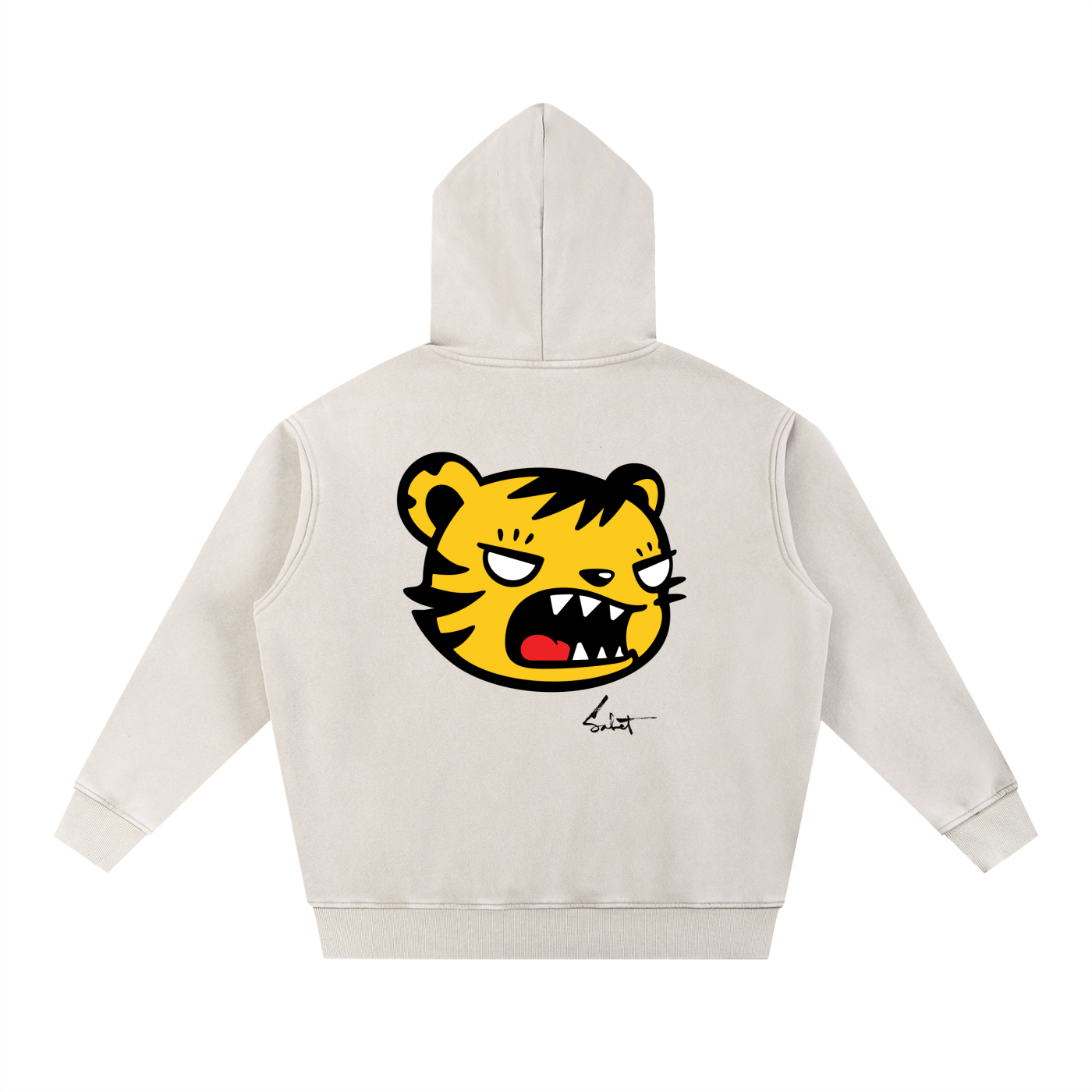 Fūkū 福 Tiger Oversized Vintage Hoodie