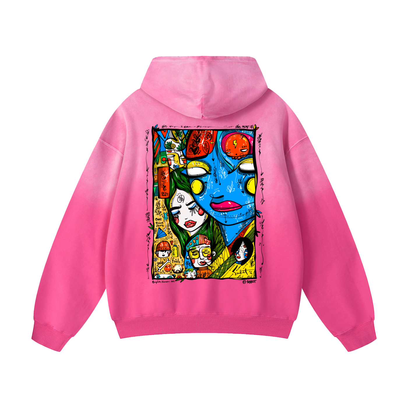 Brighter Vision Sunfade Oversized Hoodie