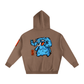 Fanta Blue Oversized Fleece Hoodie