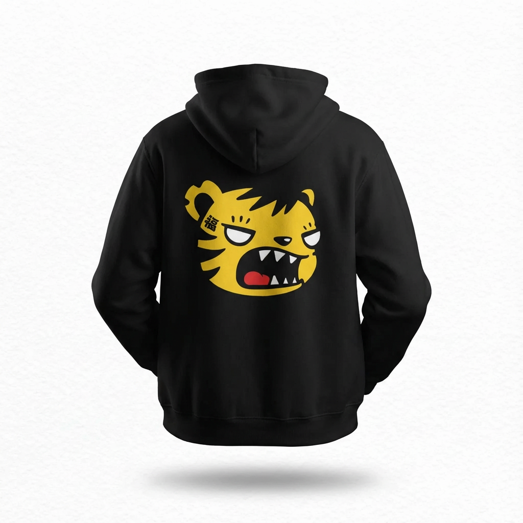 Fuku Tiger by Sabet Premium Cotton Unisex Hoodie