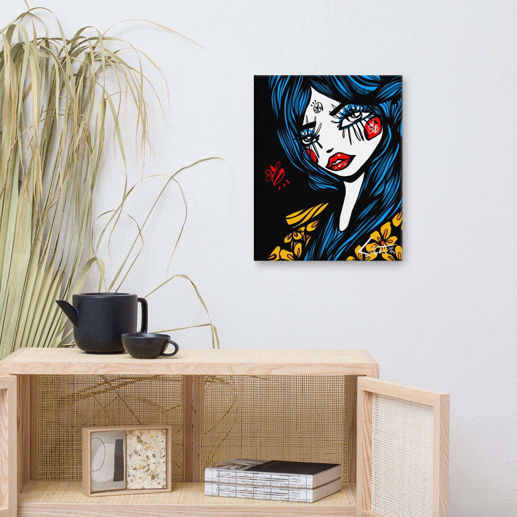 Blue Beem 2022 Sabet Canvas Print